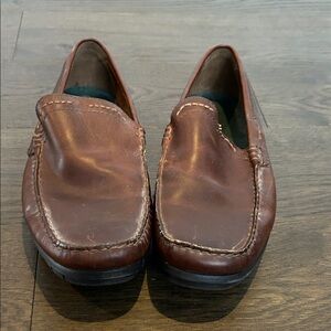 Earth Men's Brown Leather Brandeis Slip-On Loafers